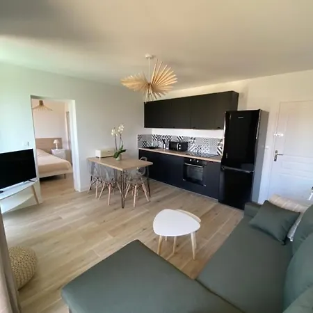 Magnifique T2 40m2 Centre Vue Au Bord De La Neuf 5 Personnes Clim Wifi Balcon Parking Prive Ferme