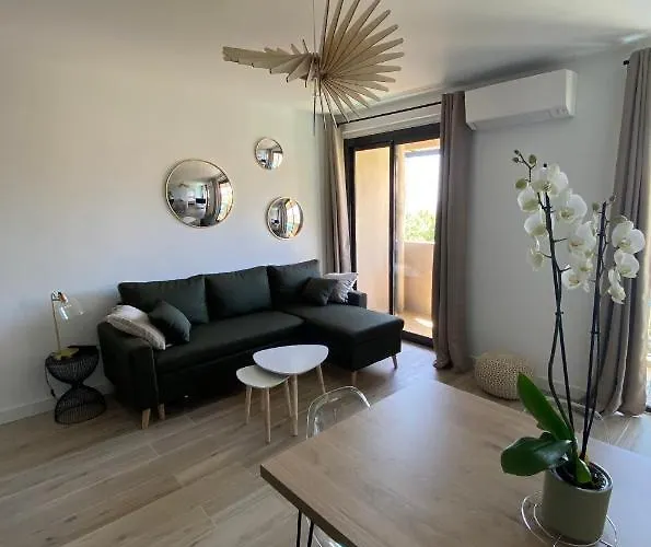 Magnifique T2 40m2 Centre Vue Au Bord De La Neuf 5 Personnes Clim Wifi Balcon Parking Privé Fermé Appartement Ajaccio (Corsica)