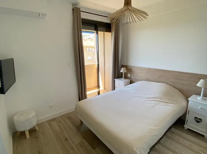 Magnifique T2 40m2 Centre Vue Au Bord De La Neuf 5 Personnes Clim Wifi Balcon Parking Privé Fermé